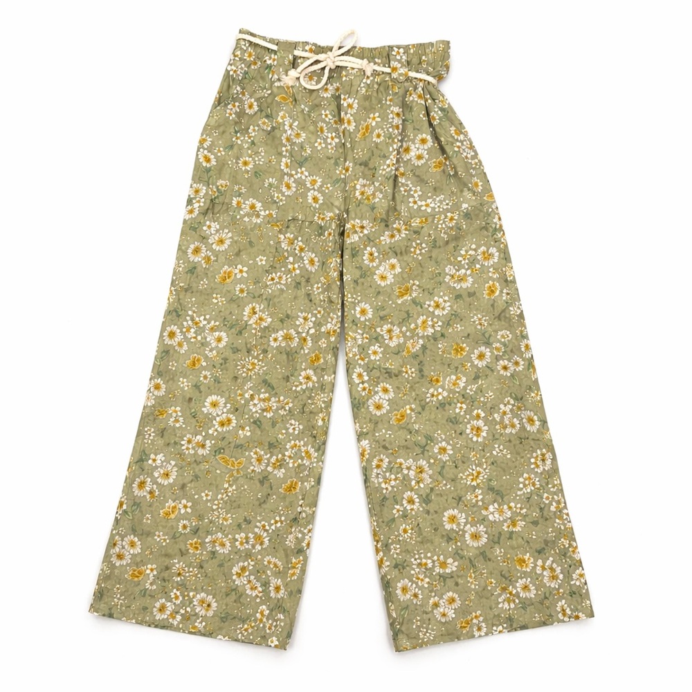 Btween Girls Floral Wide Leg Pants Size 7 Like New